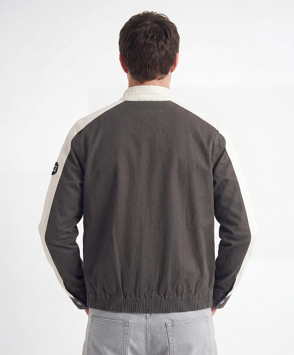 Chaqueta hombre canvas bicolor