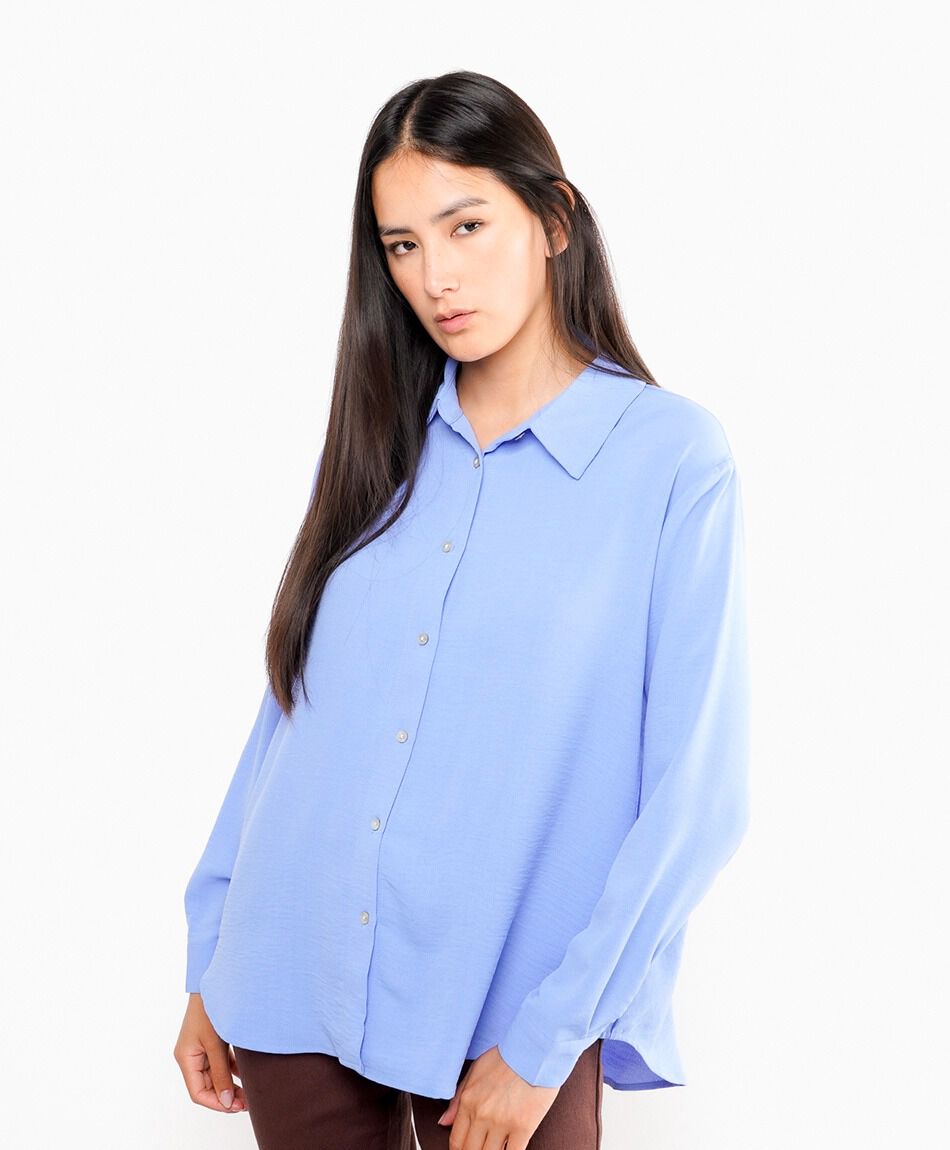 Blusa mujer camisera lisa