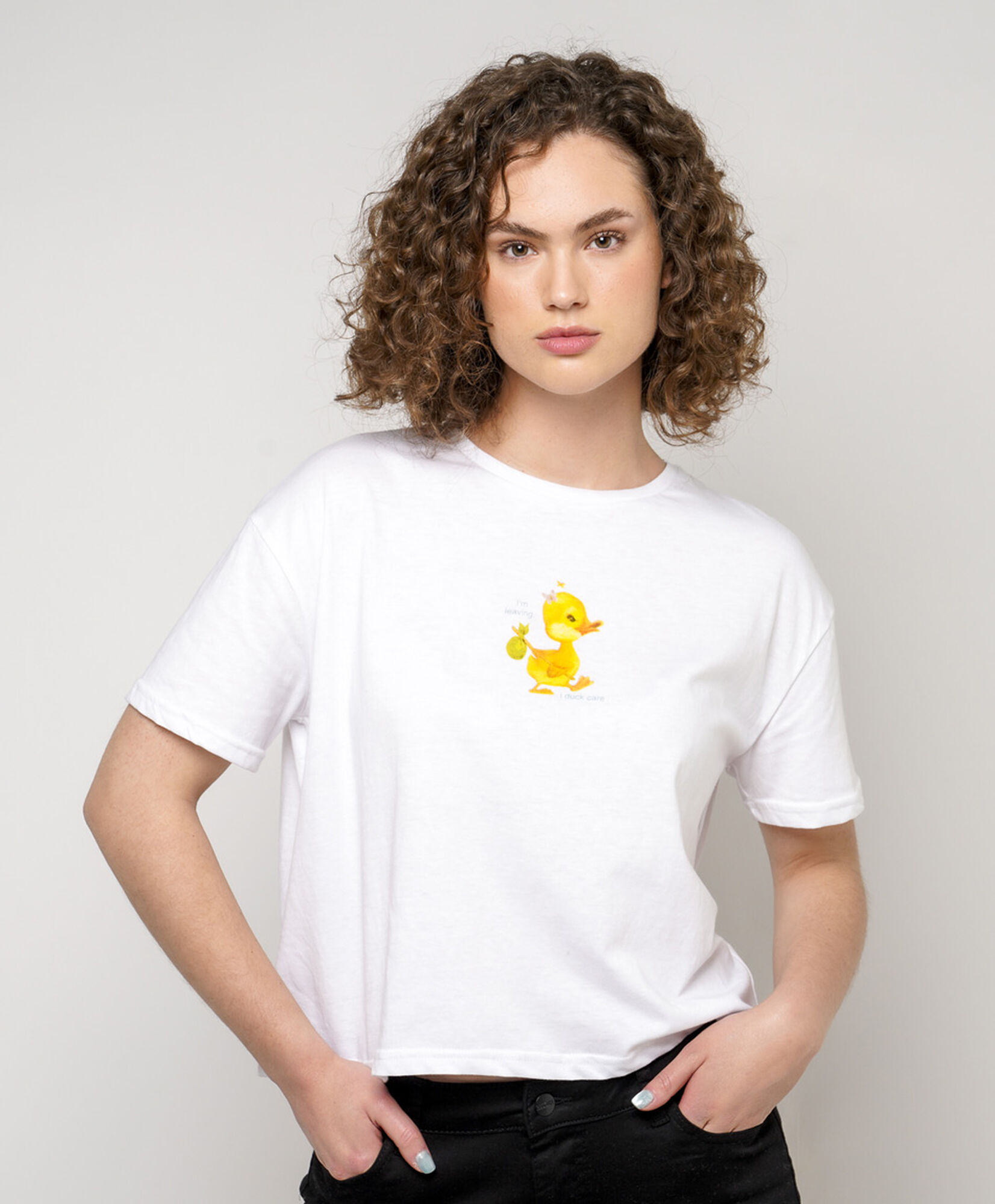 Polera mujer estampado pato Polera mujer estampado pato