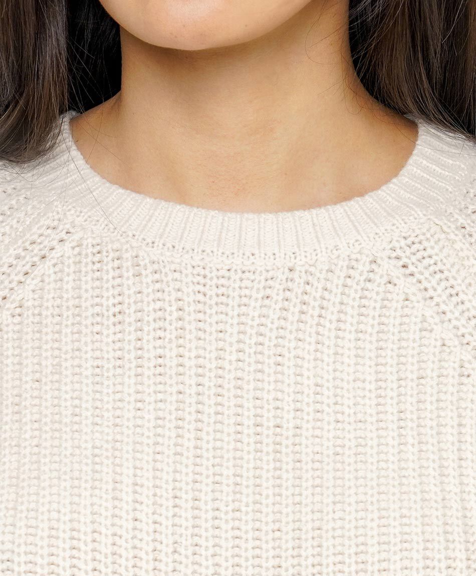 Sweater mujer punto ingl&eacute;s beige