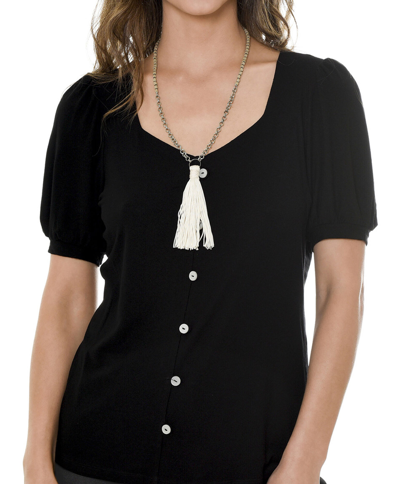 Polera escote cuadrado Polera escote cuadrado