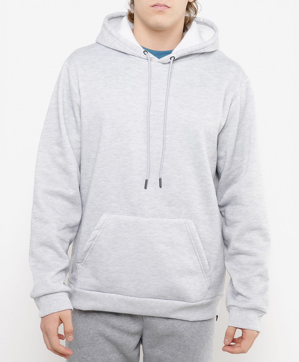 Poler&oacute;n deportivo hombre liso gris