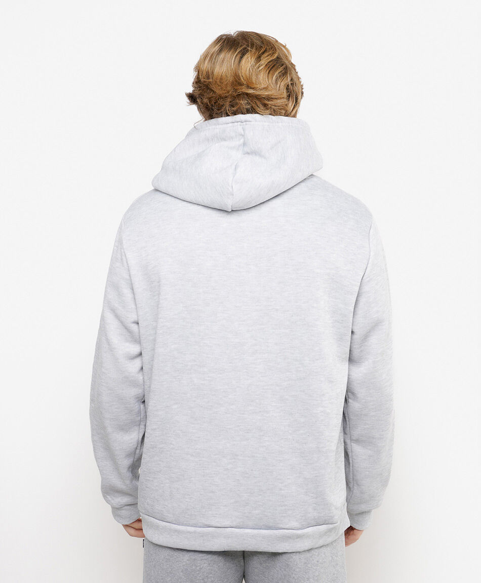 Poler&oacute;n deportivo hombre liso gris