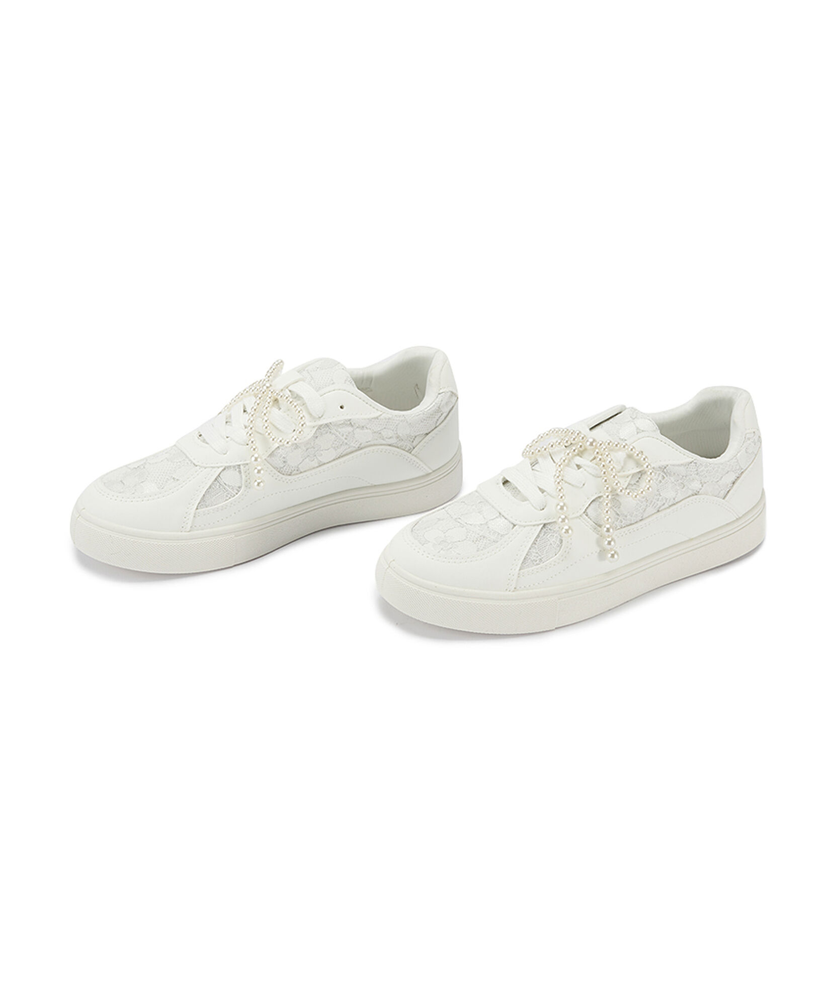 Zapatilla mujer encaje perlas Zapatilla mujer encaje perlas