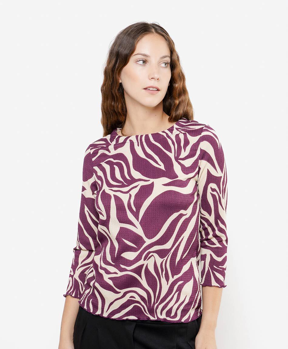 Polera mujer estampada