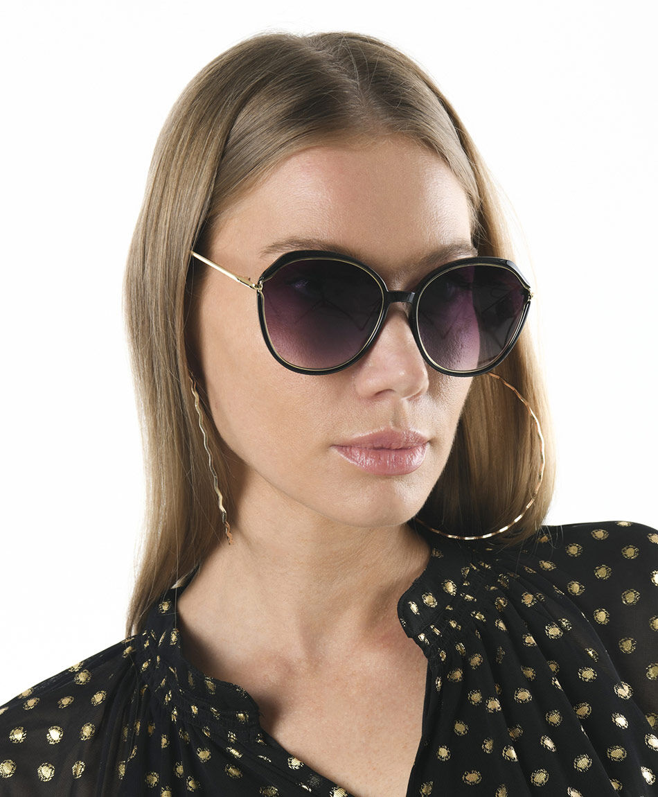 Lentes mujer redondo degrad&eacute; protecci&oacute;n uv