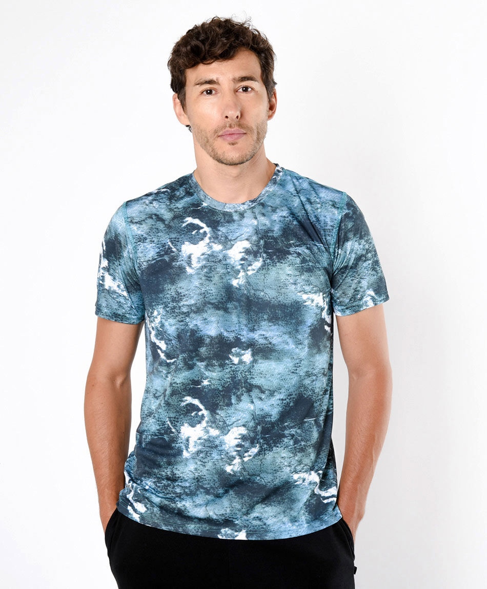 Polera deportiva hombre olas