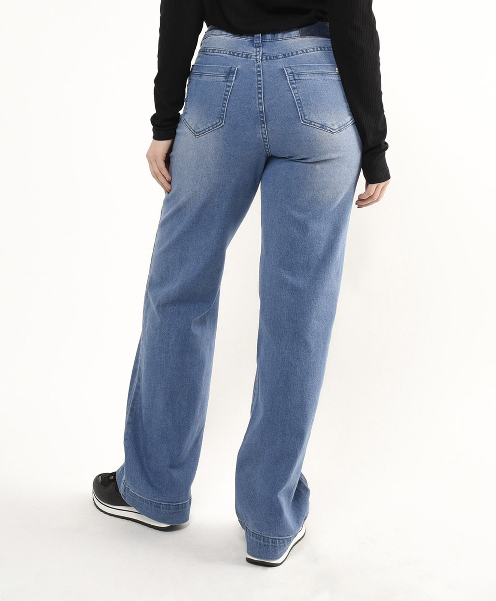 Jeans mujer botones wide Jeans mujer botones wide