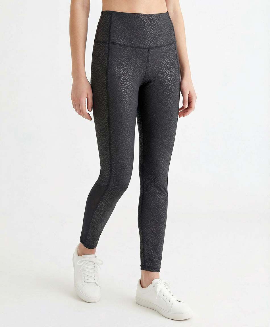 Calza deportiva mujer lisa black