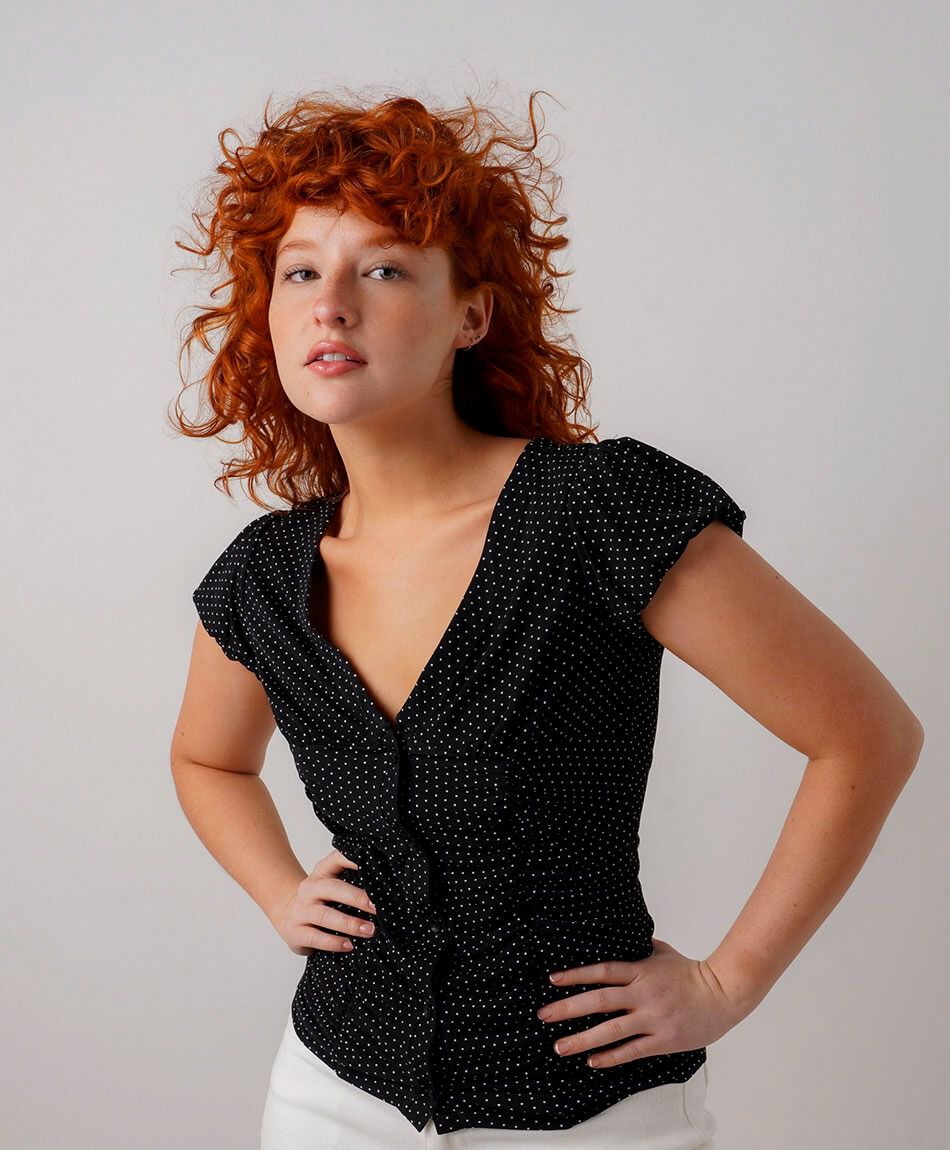 Blusa mujer lunares