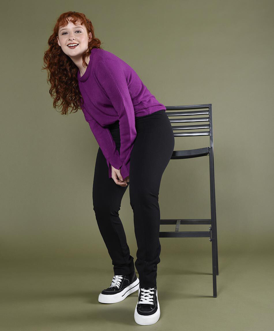 Pantal&oacute;n tiro alto skinny fit