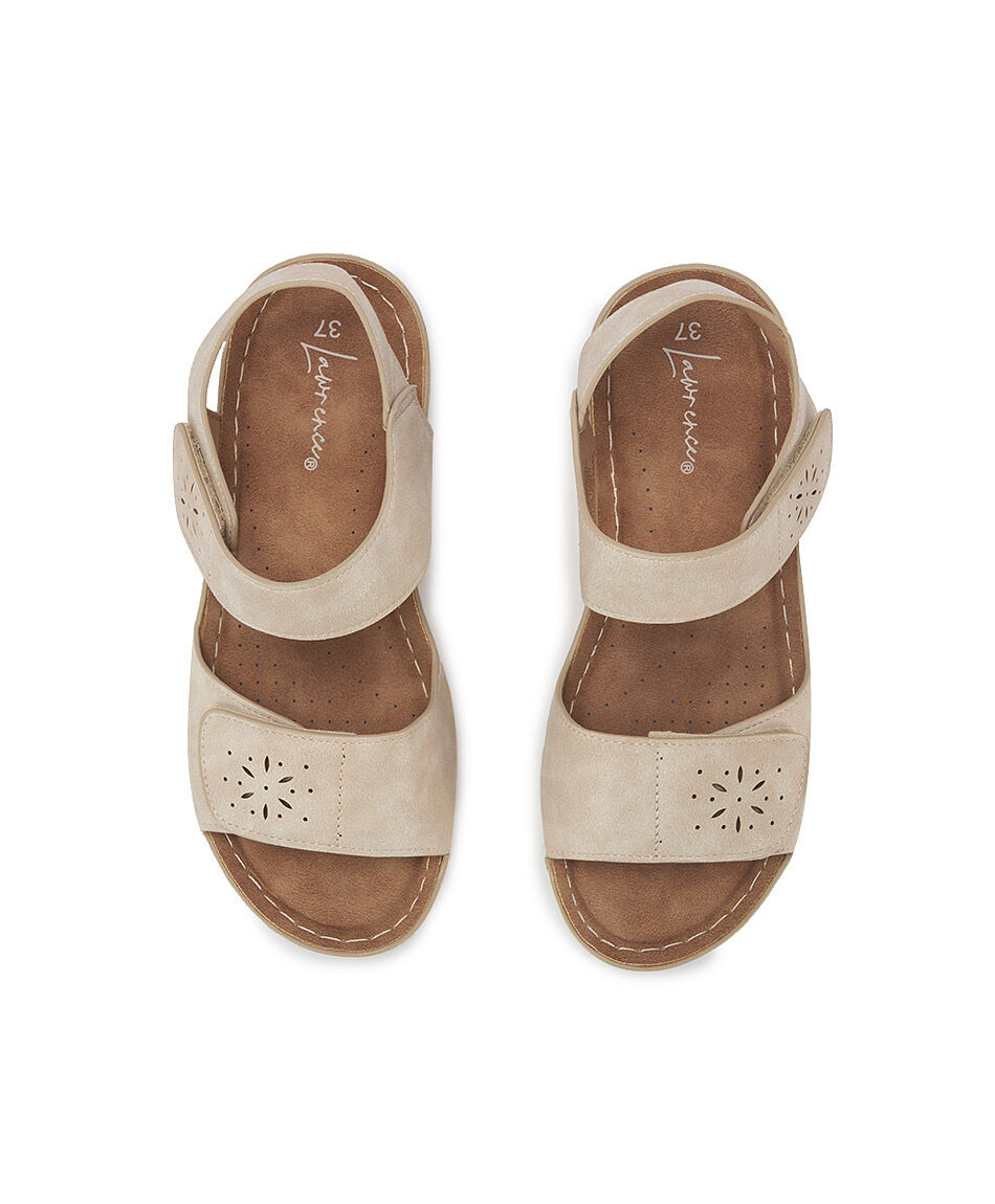 Sandalia mujer comfy beige