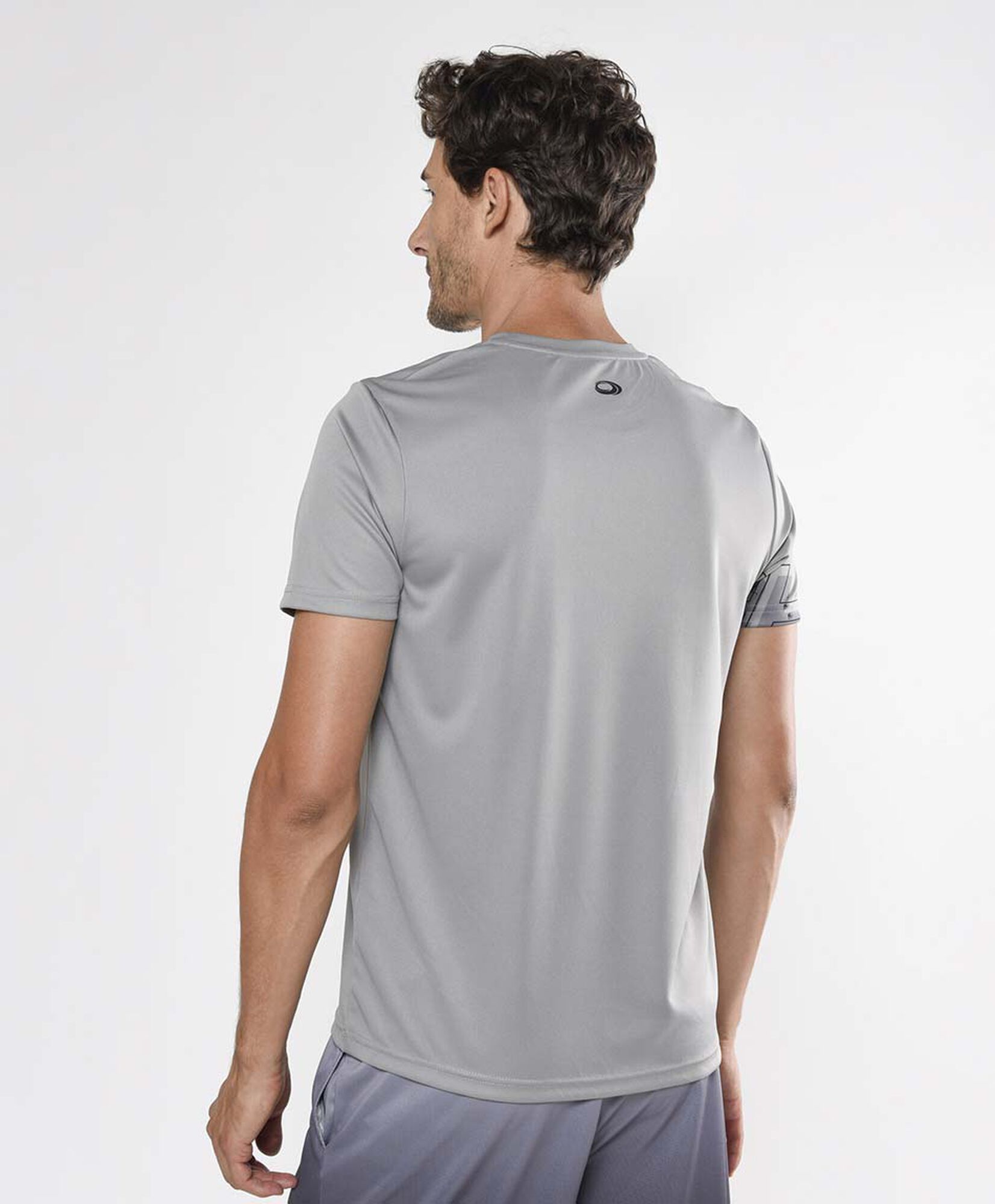 Polera deportiva hombre running texto Polera deportiva hombre running texto