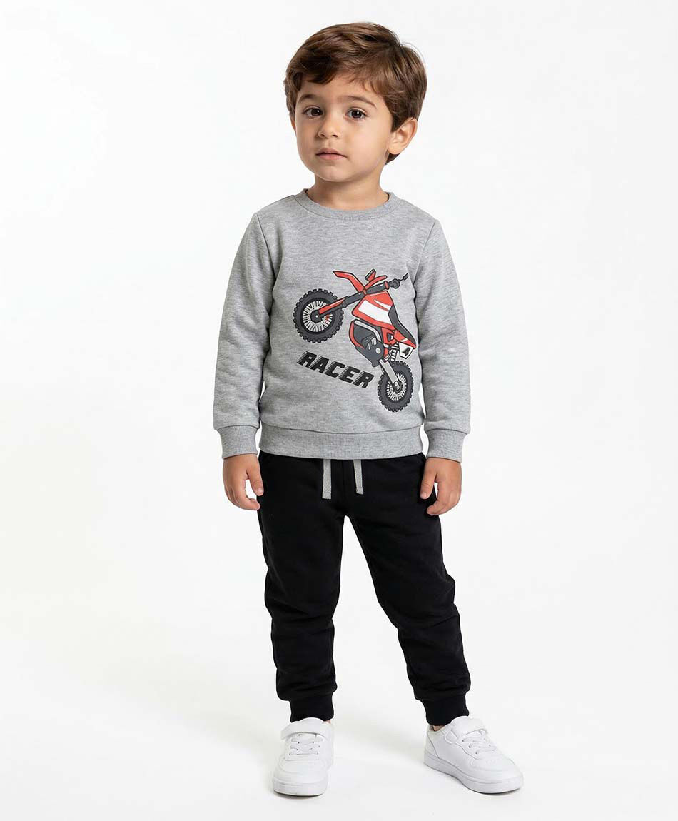 Buzo beb&eacute; estamapado moto cross