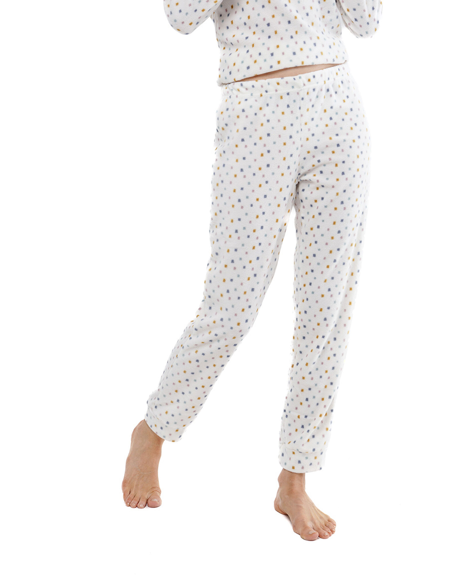 Pijama mujer micropolar puntos mix color Pijama mujer micropolar puntos mix color
