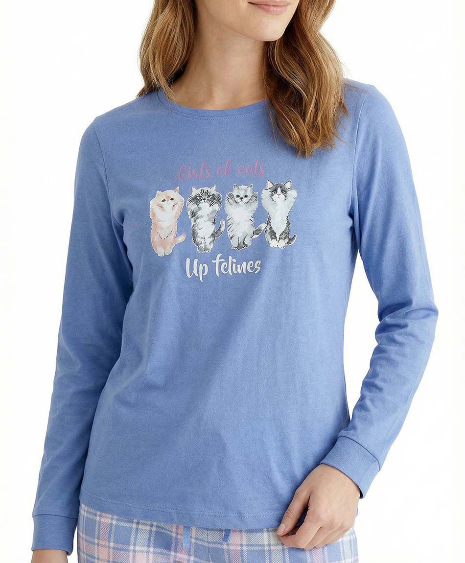 Pijama mujer gatitos escoces