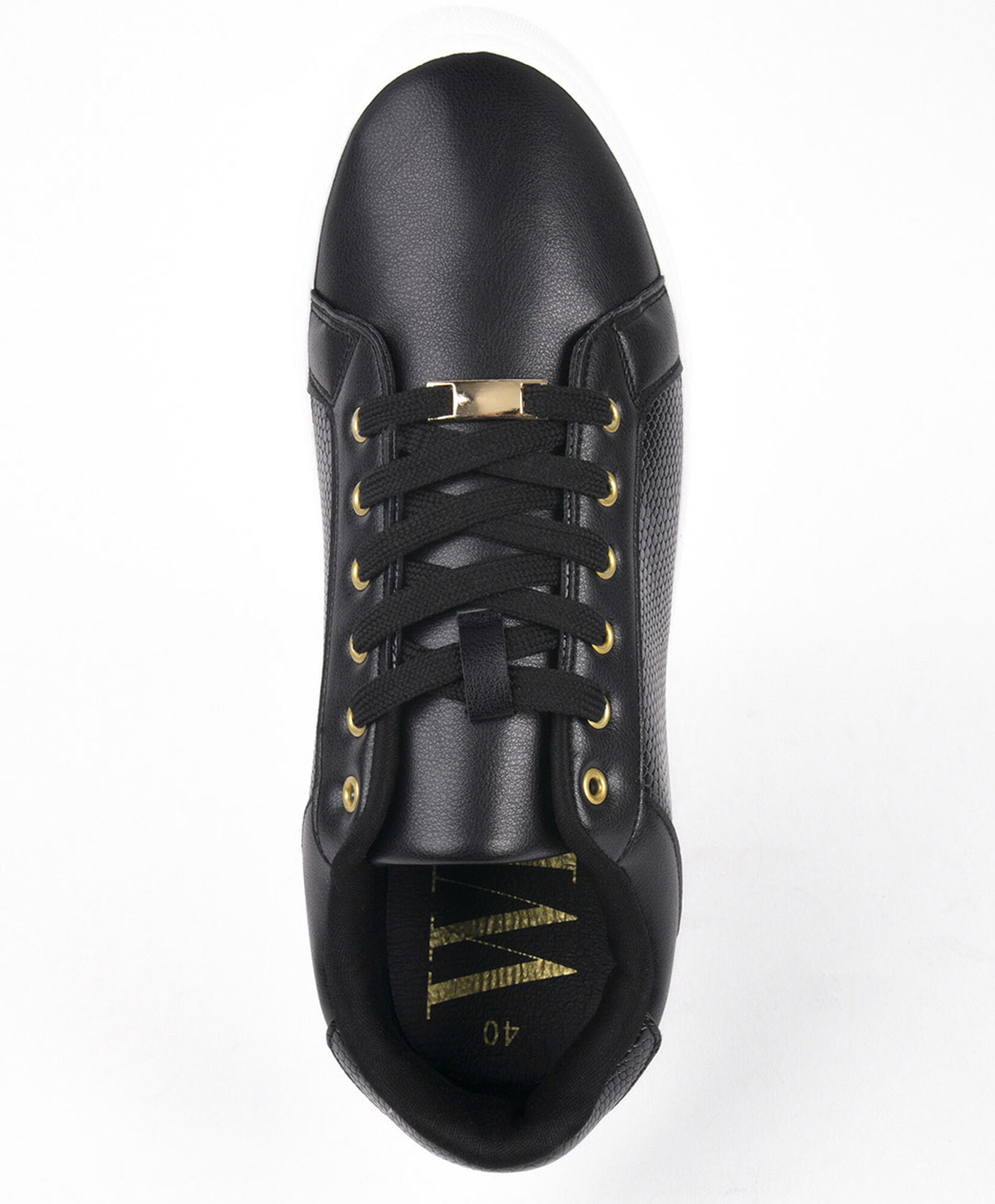 Zapatilla mujer textura y dorados Zapatilla mujer textura y dorados