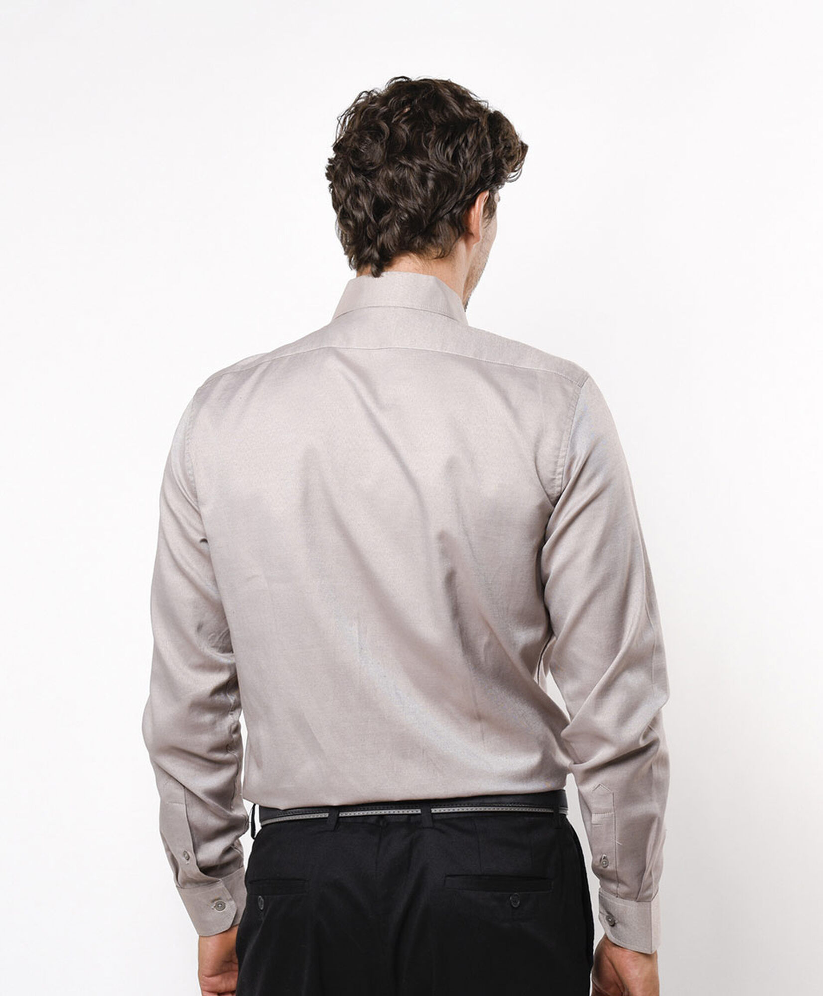 Camisa hombre lisa beige Camisa hombre lisa beige