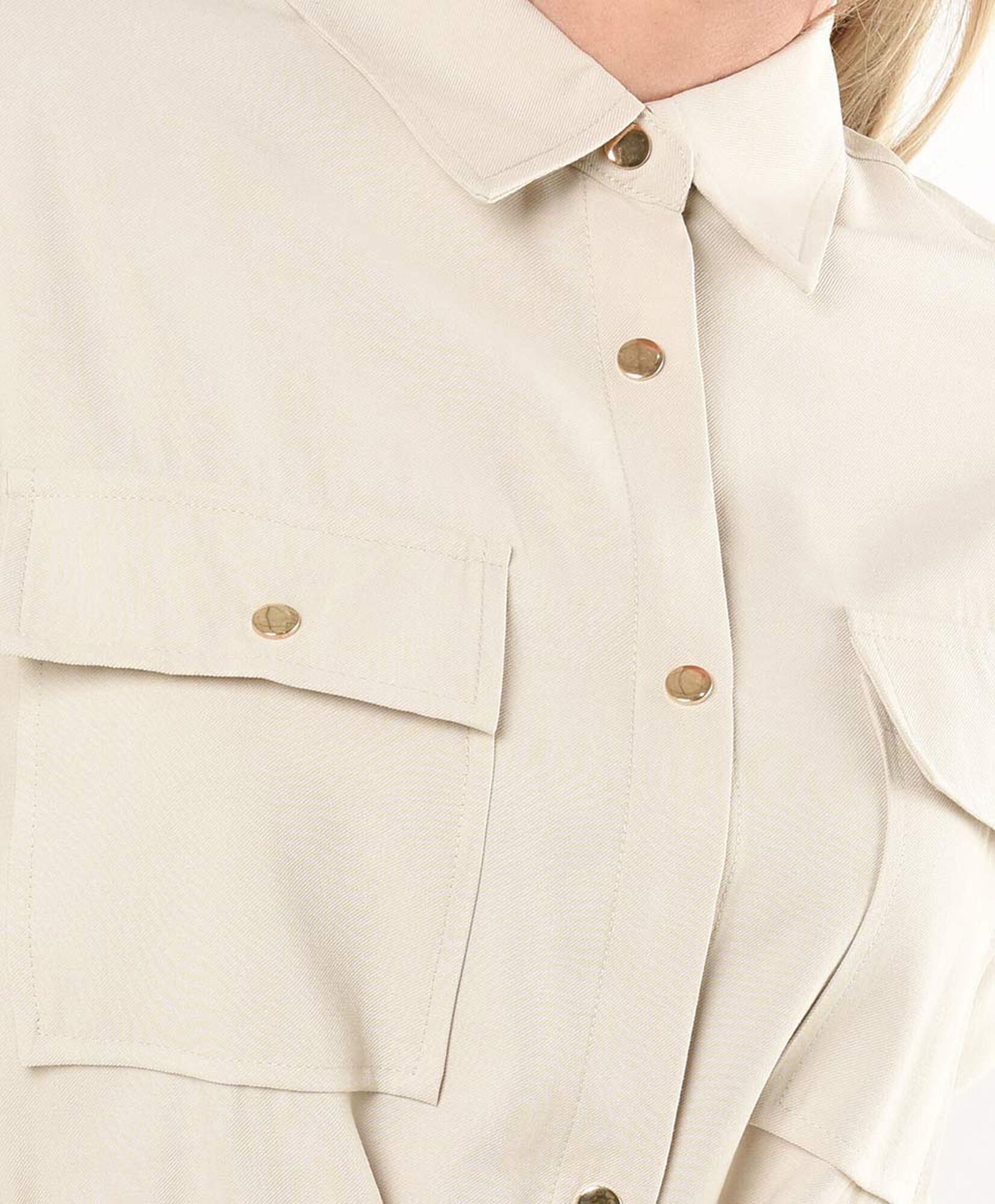 Chaqueta mujer sobrecamisa lazo Chaqueta mujer sobrecamisa lazo