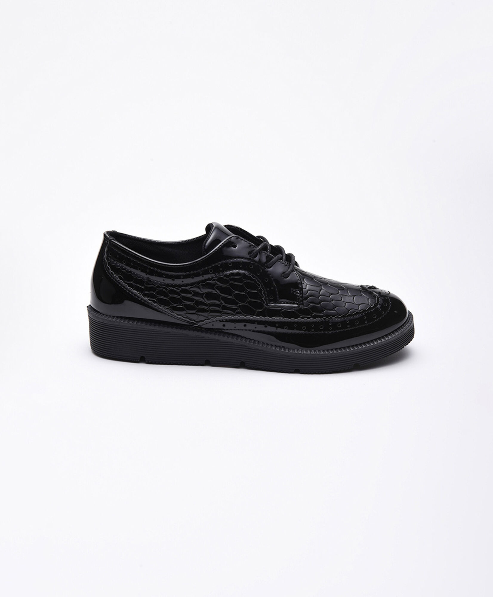Zapato mujer charol texturas plataforma Zapato mujer charol texturas plataforma