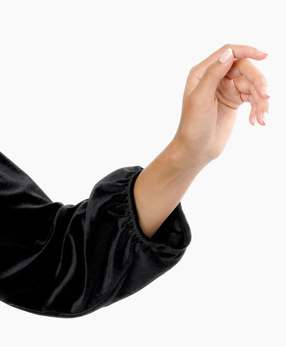 Tapado mujer lazos velvet