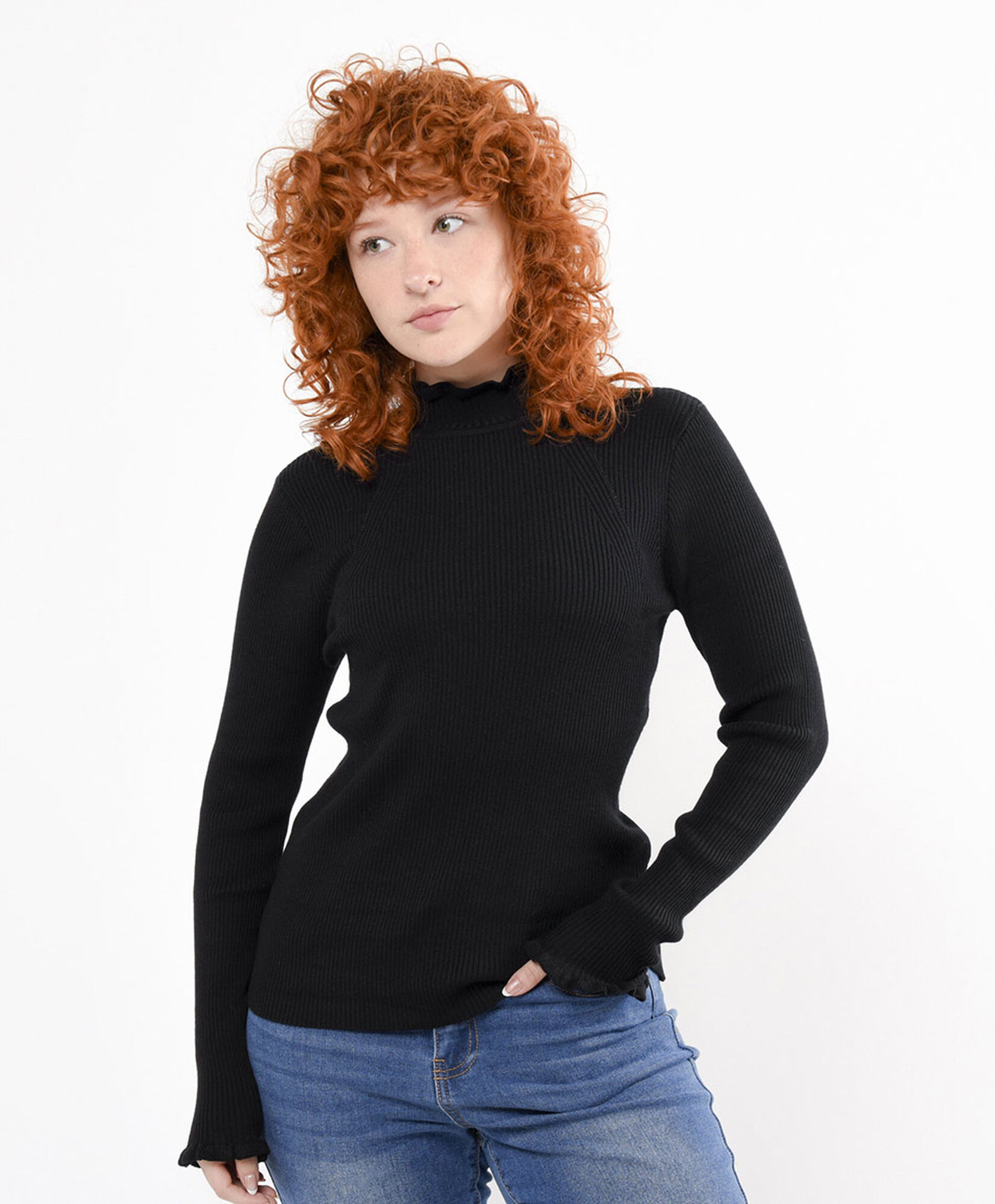 Sweater mujer cuello alto ondas Sweater mujer cuello alto ondas