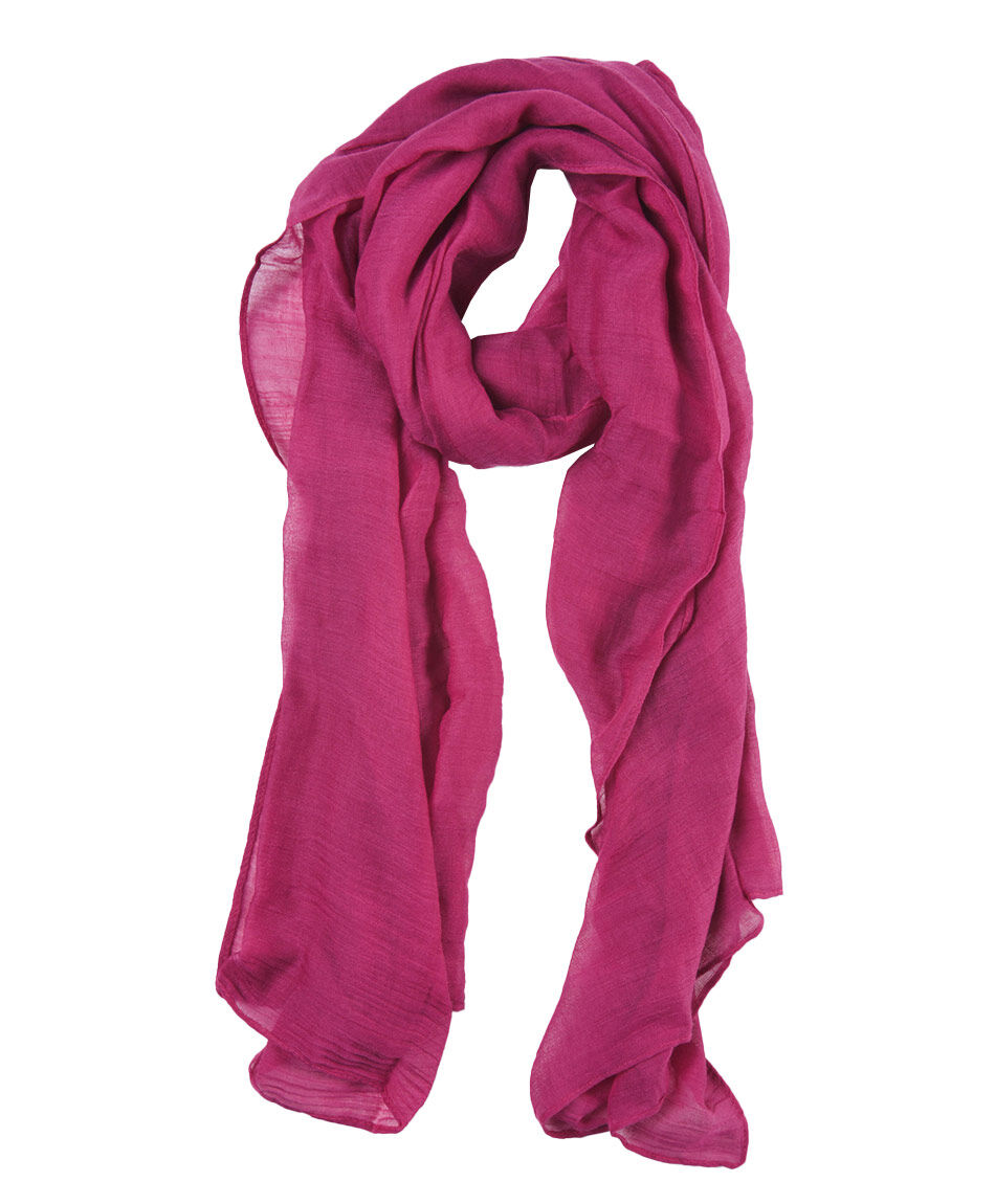 Bufanda mujer delgada fucsia larga