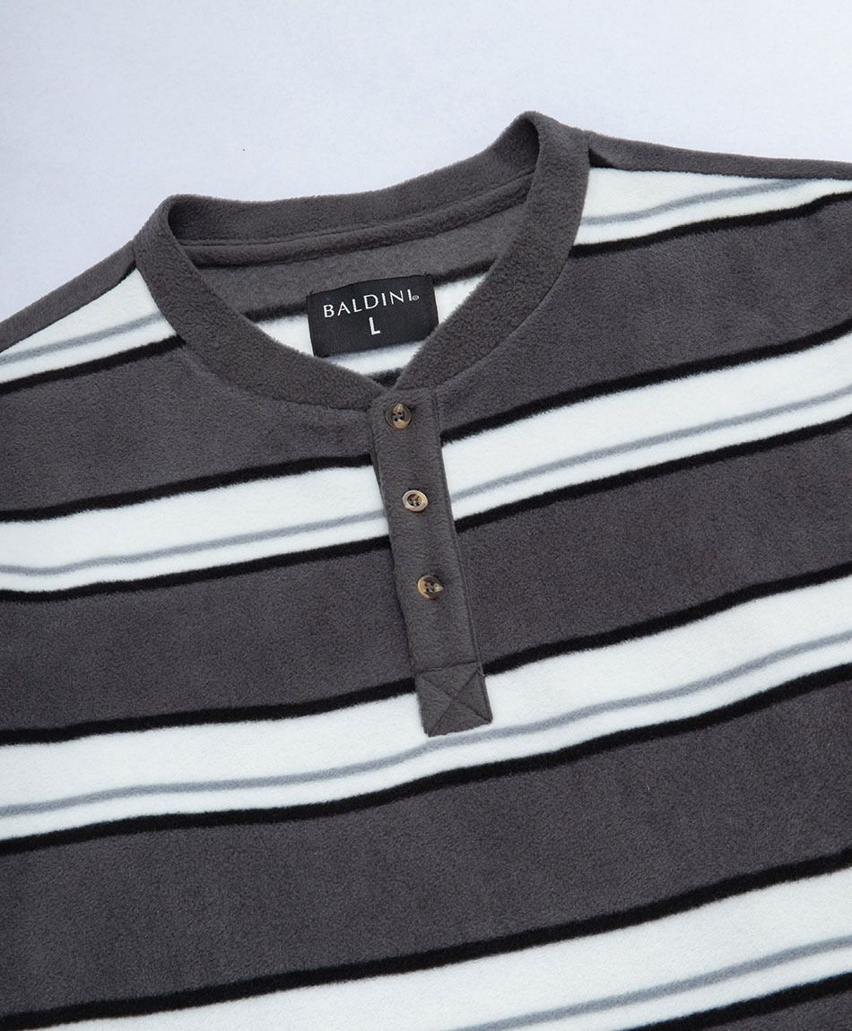 Pijama hombre polar l&iacute;neas bicolor