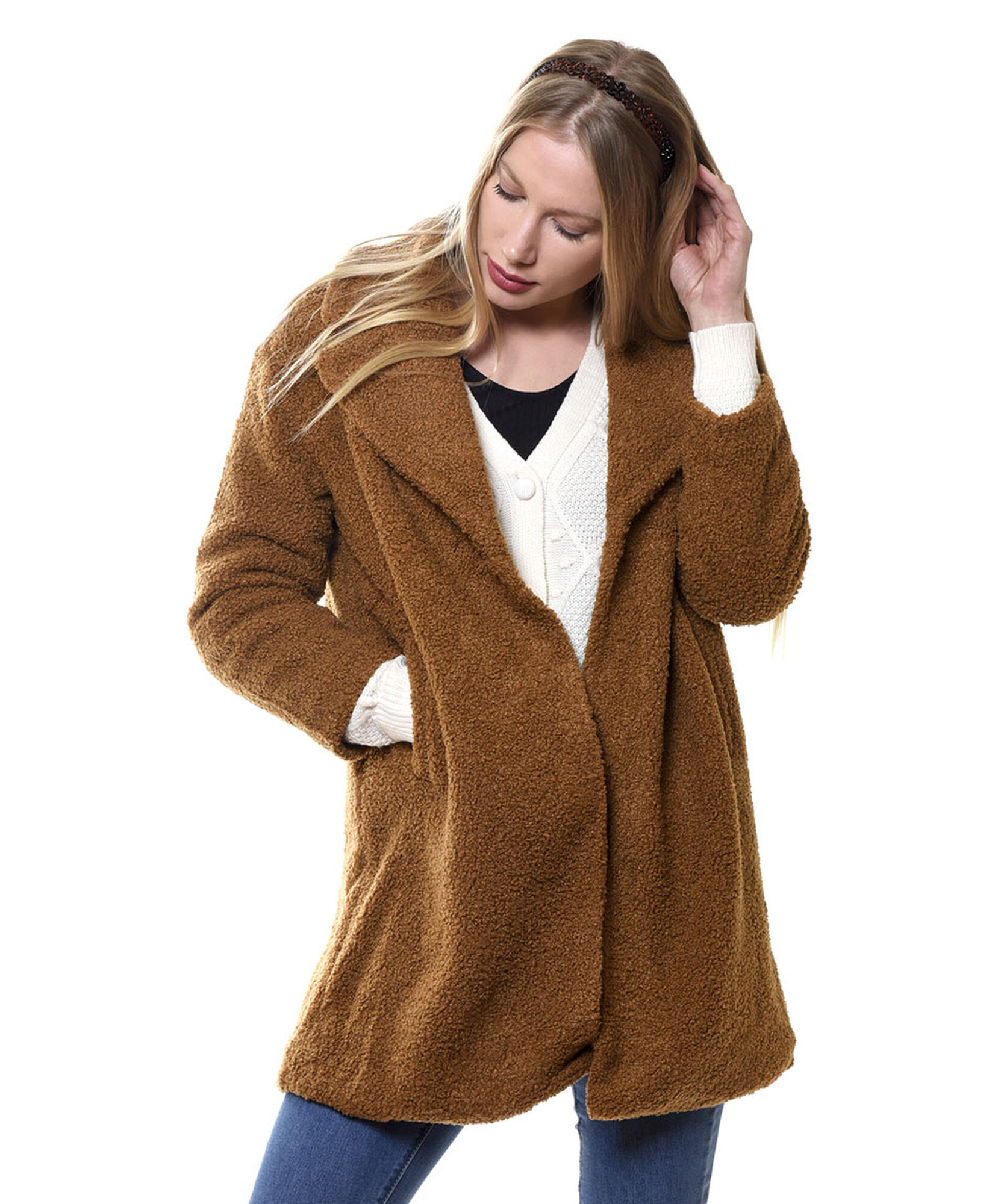 Chaqueta larga teddy Chaqueta larga teddy