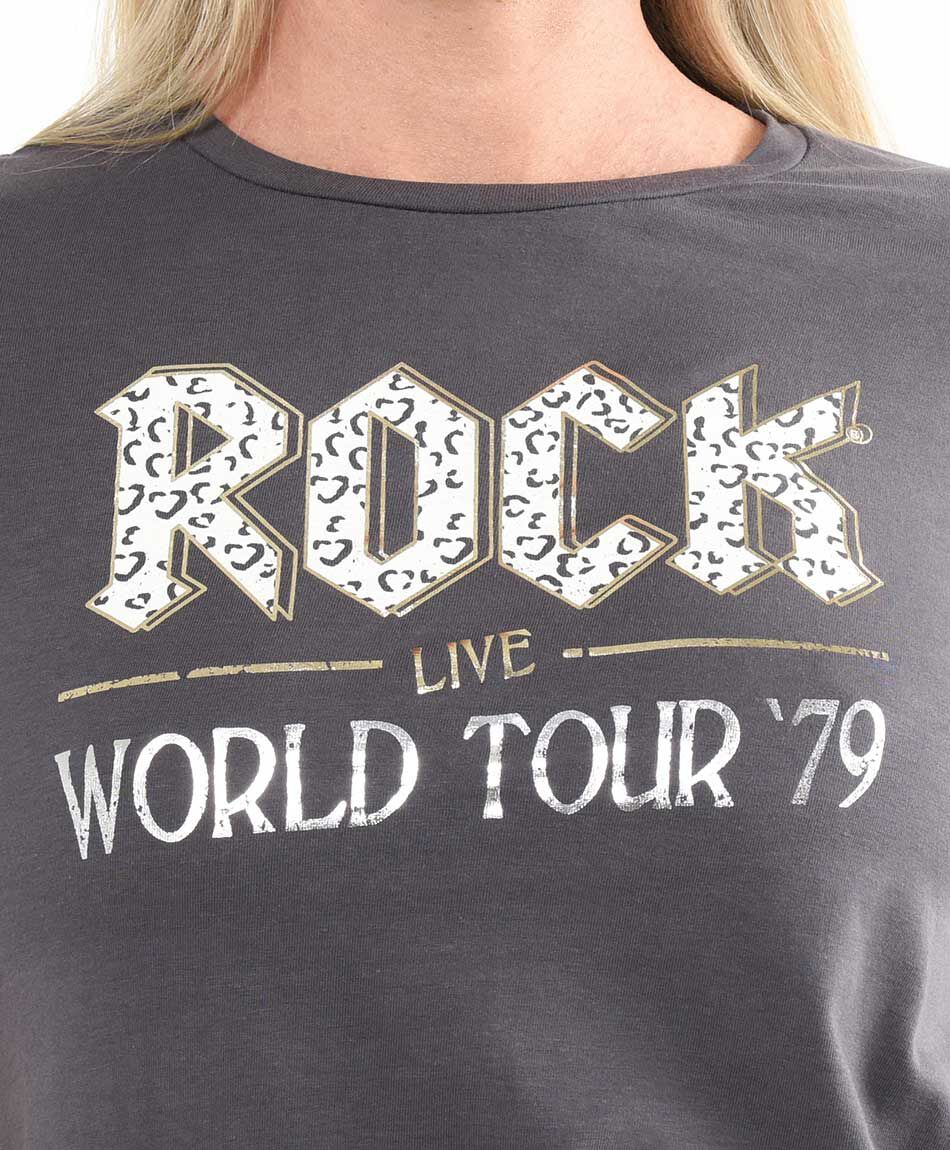 Polera mujer rock tour vibes