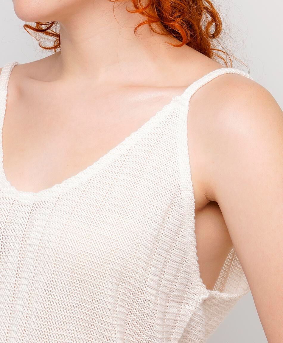 Tejido mujer top liso