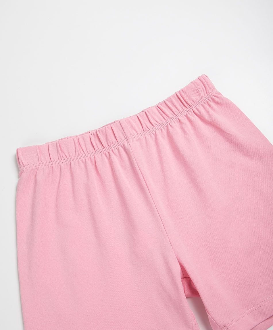 Short ni&ntilde;a biker rosado