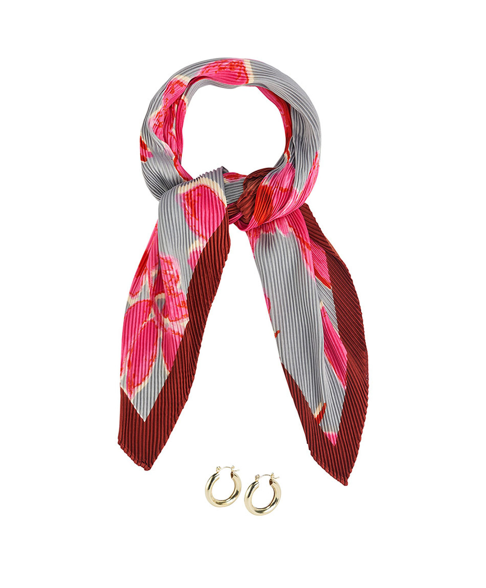 Set pañuelo + aros mujer tulipanes Set pañuelo + aros mujer tulipanes