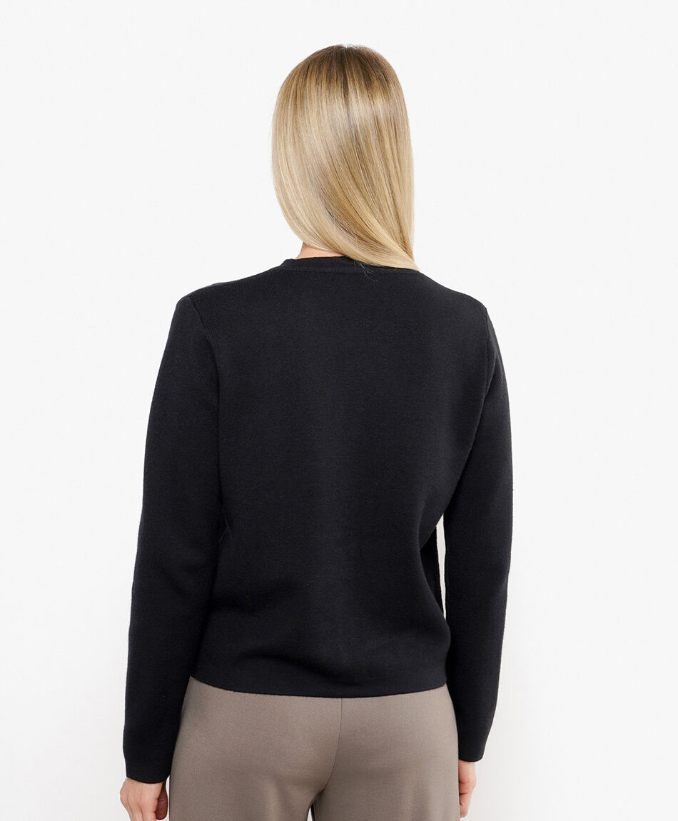 Tejido mujer botones dorados