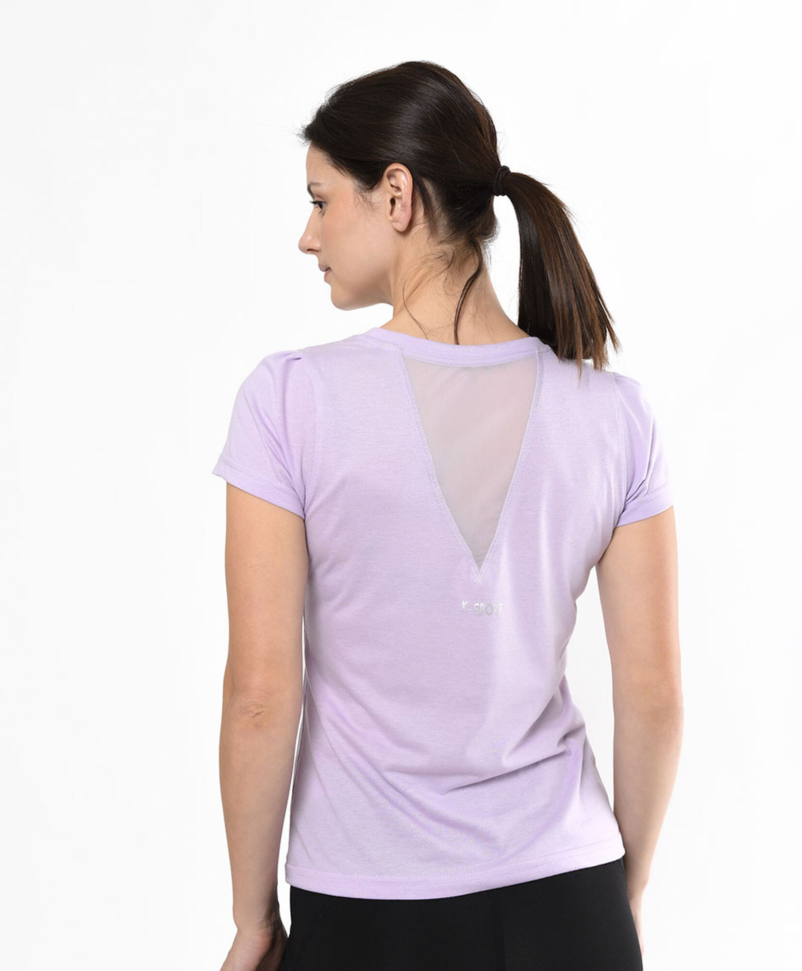 Polera deportiva mujer espalda mesh Polera deportiva mujer espalda mesh