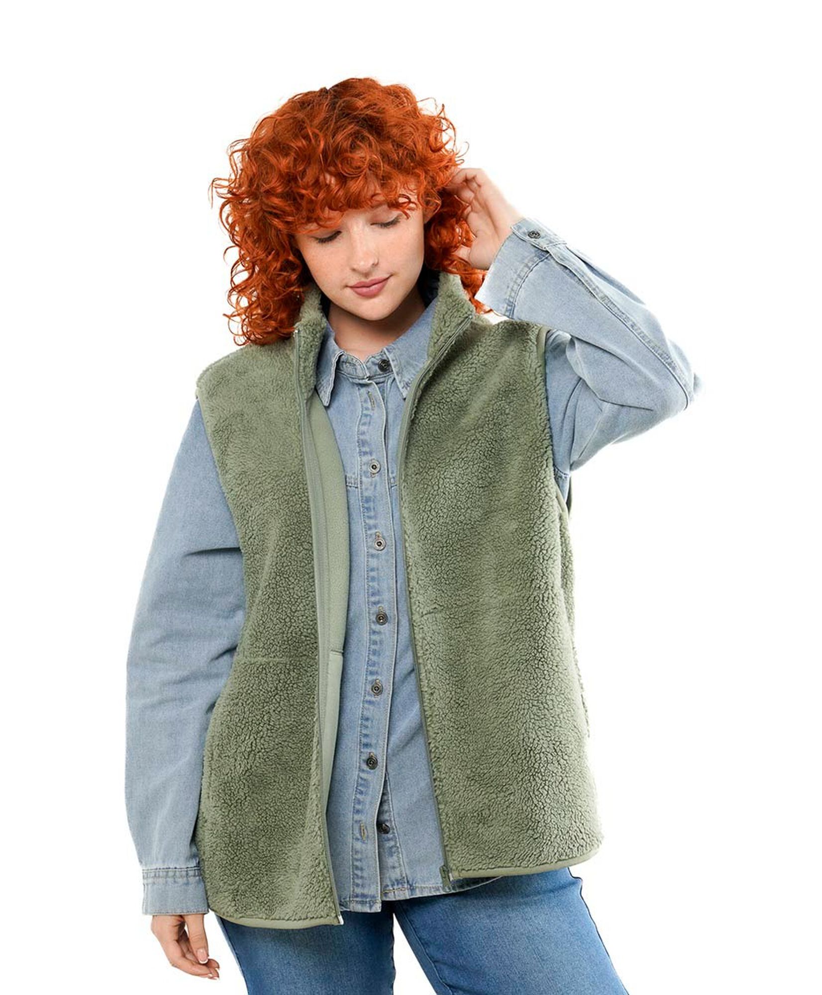 Polar mujer chiporro vest sin mangas Polar mujer chiporro vest sin mangas