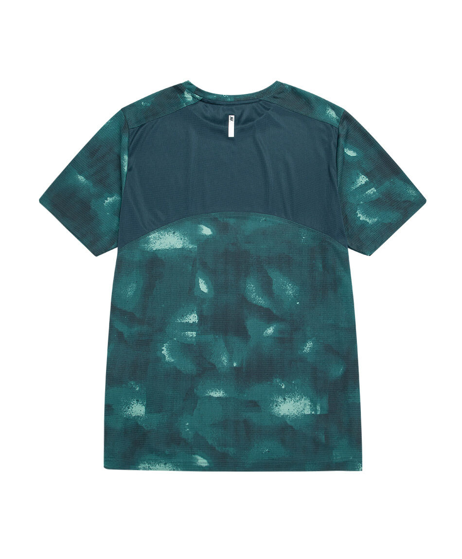 Polera deportiva hombre contrase green