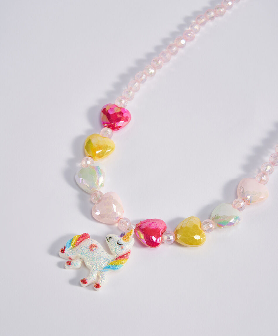 Set collar + pulsera infantil unicornio
