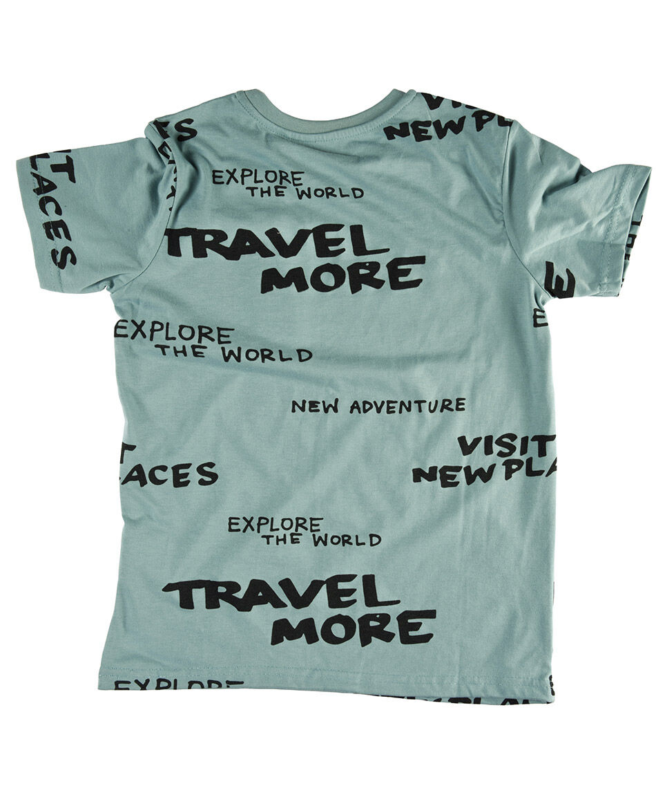 Polera manga corta cuello redondo