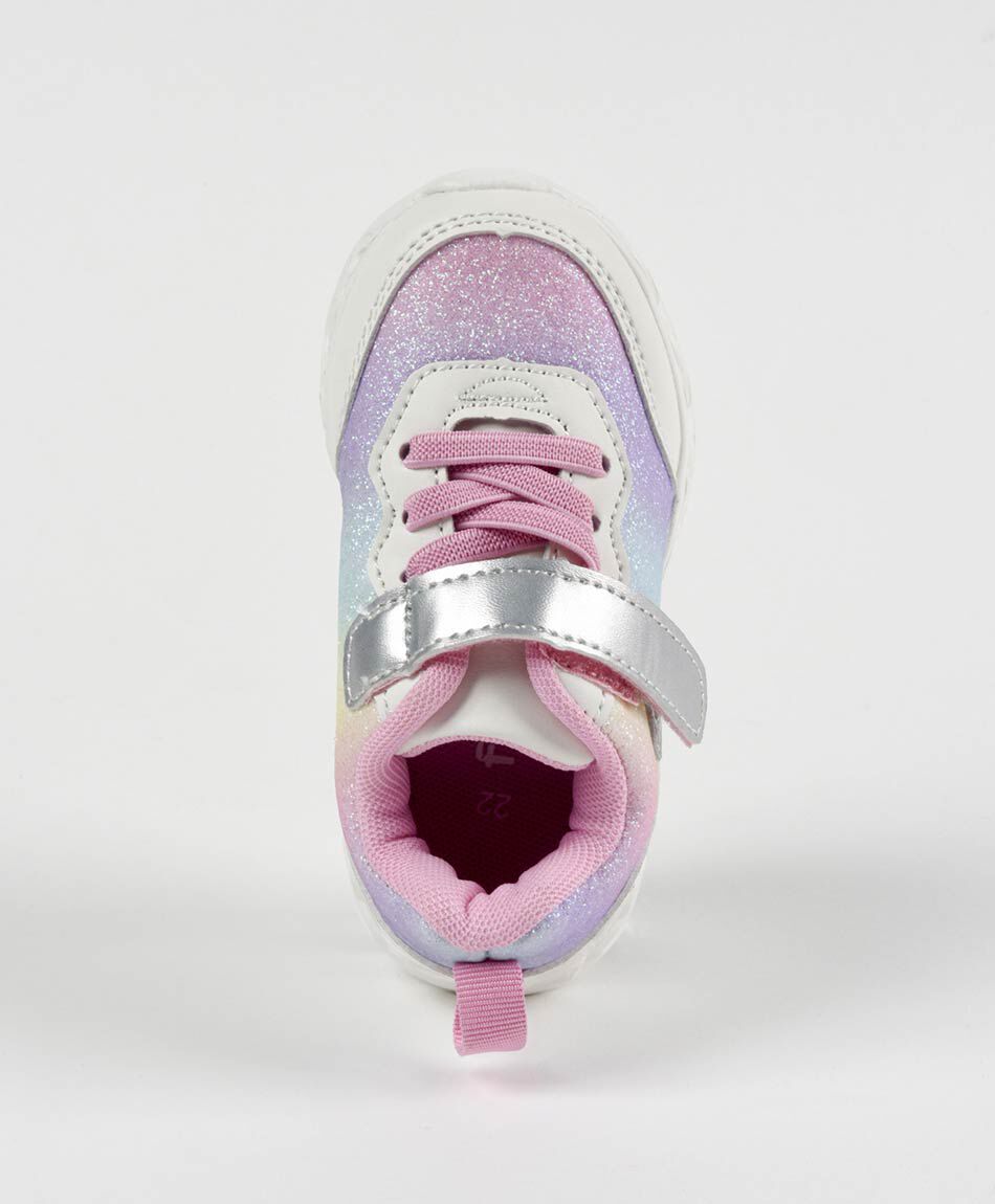Zapatillas infantil coraz&oacute;n escarcha