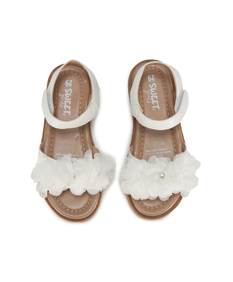 Sandalia infantil (26 a 31) flor