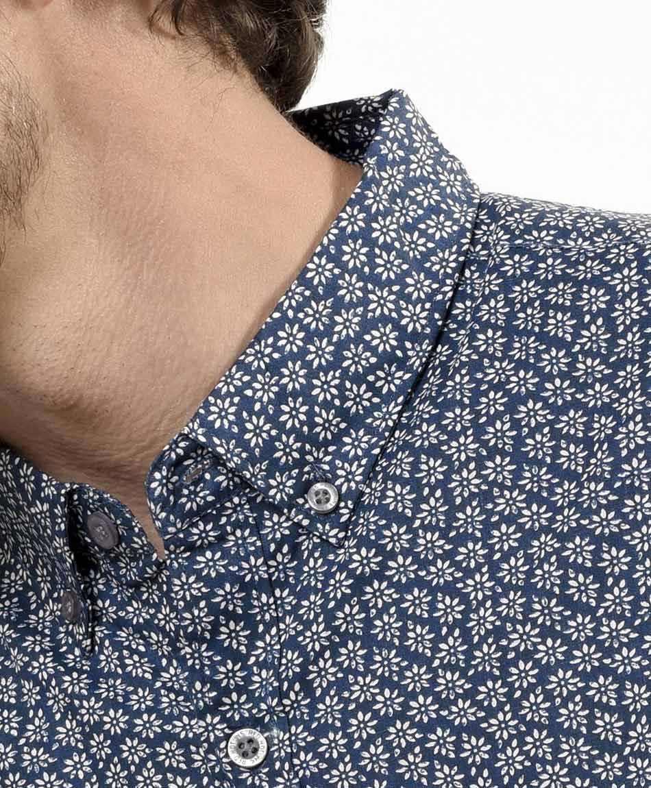 Camisa hombre mini flores