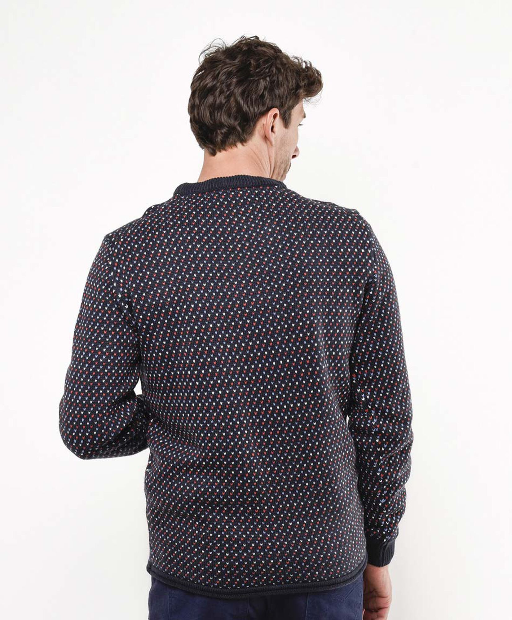 Sweater hombre puntos rojos Sweater hombre puntos rojos