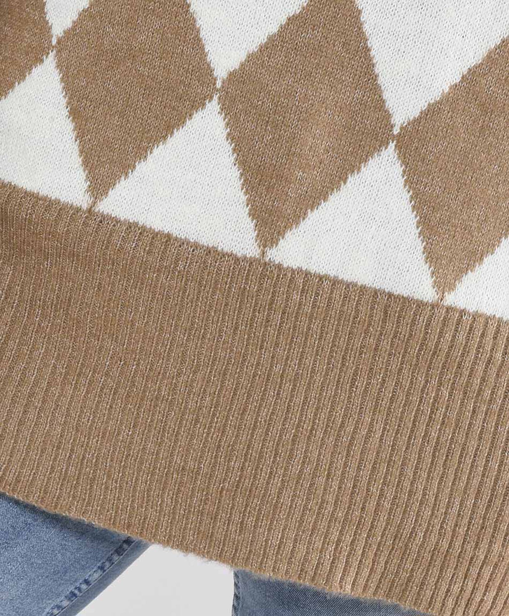 Sweater mujer bicolor rombos Sweater mujer bicolor rombos
