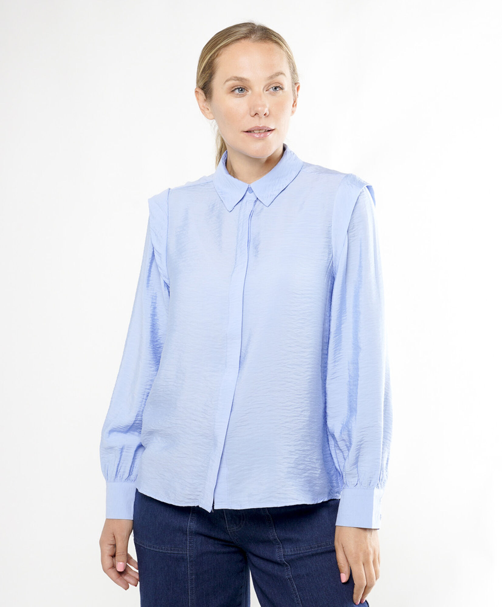 Blusa mujer vuelitos hombros Blusa mujer vuelitos hombros