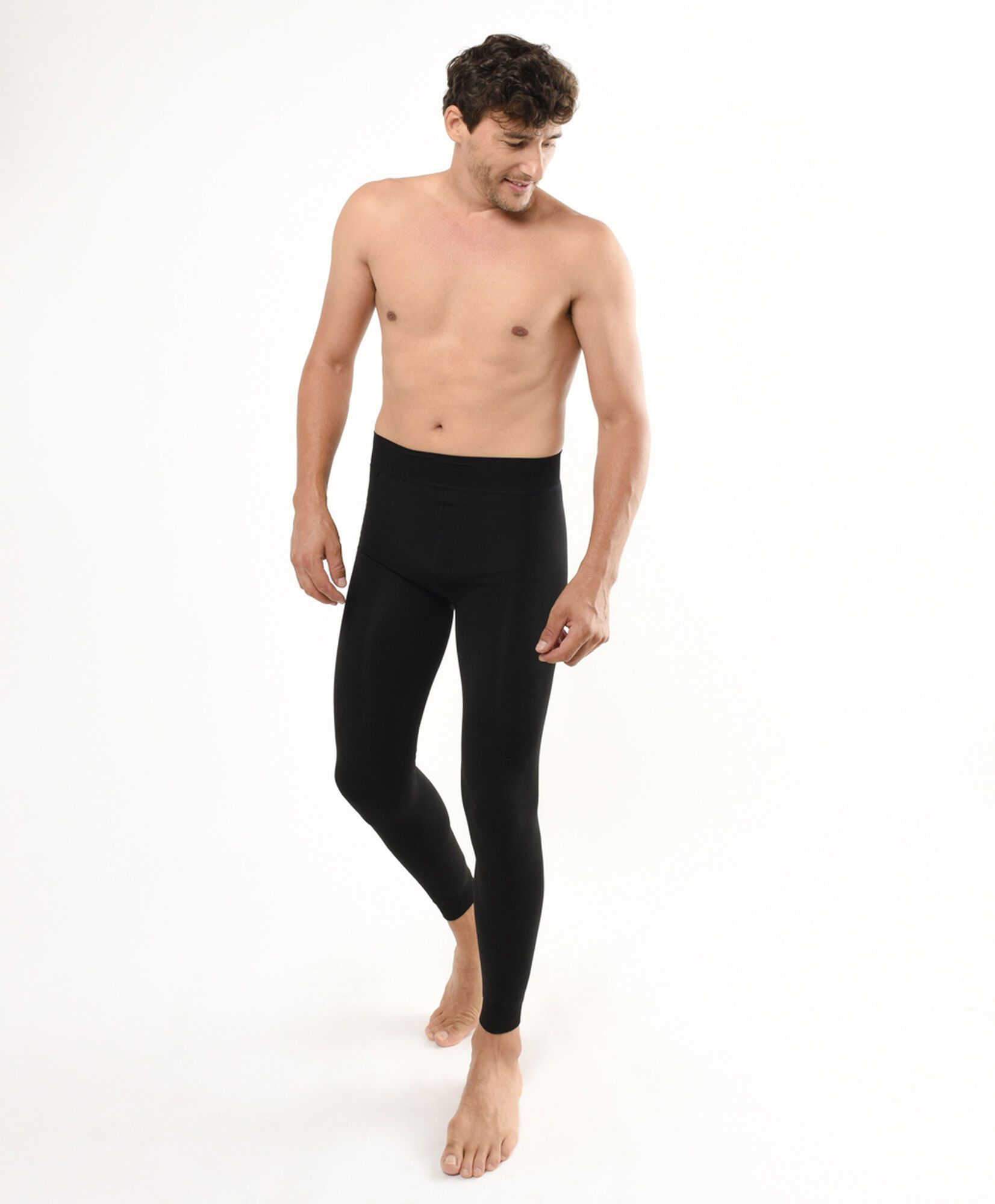 Calzoncillo largo hombre térmico negro Calzoncillo largo hombre térmico negro