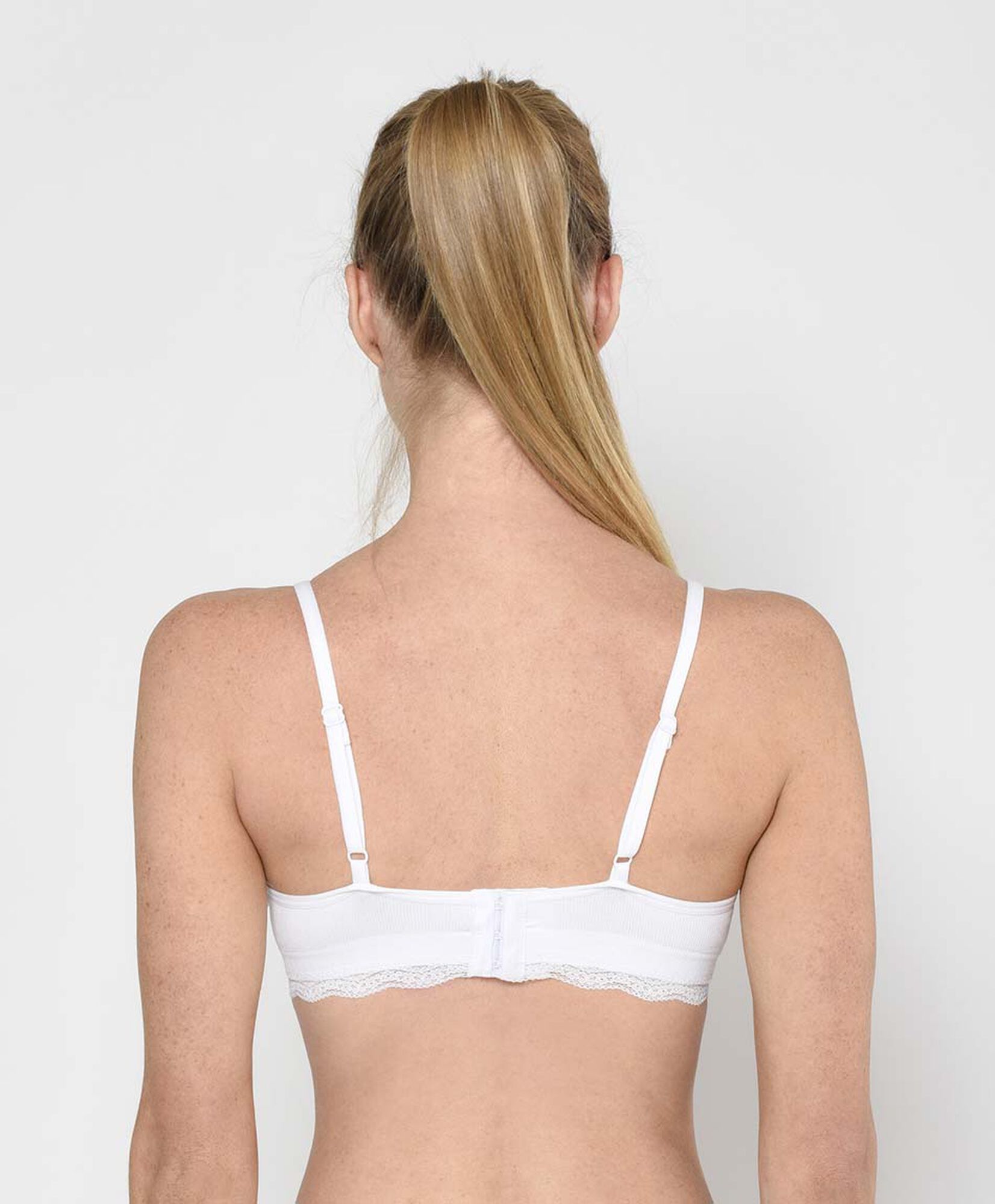 Bralette mujer seamless acanalado escote redondo Bralette mujer seamless acanalado escote redondo