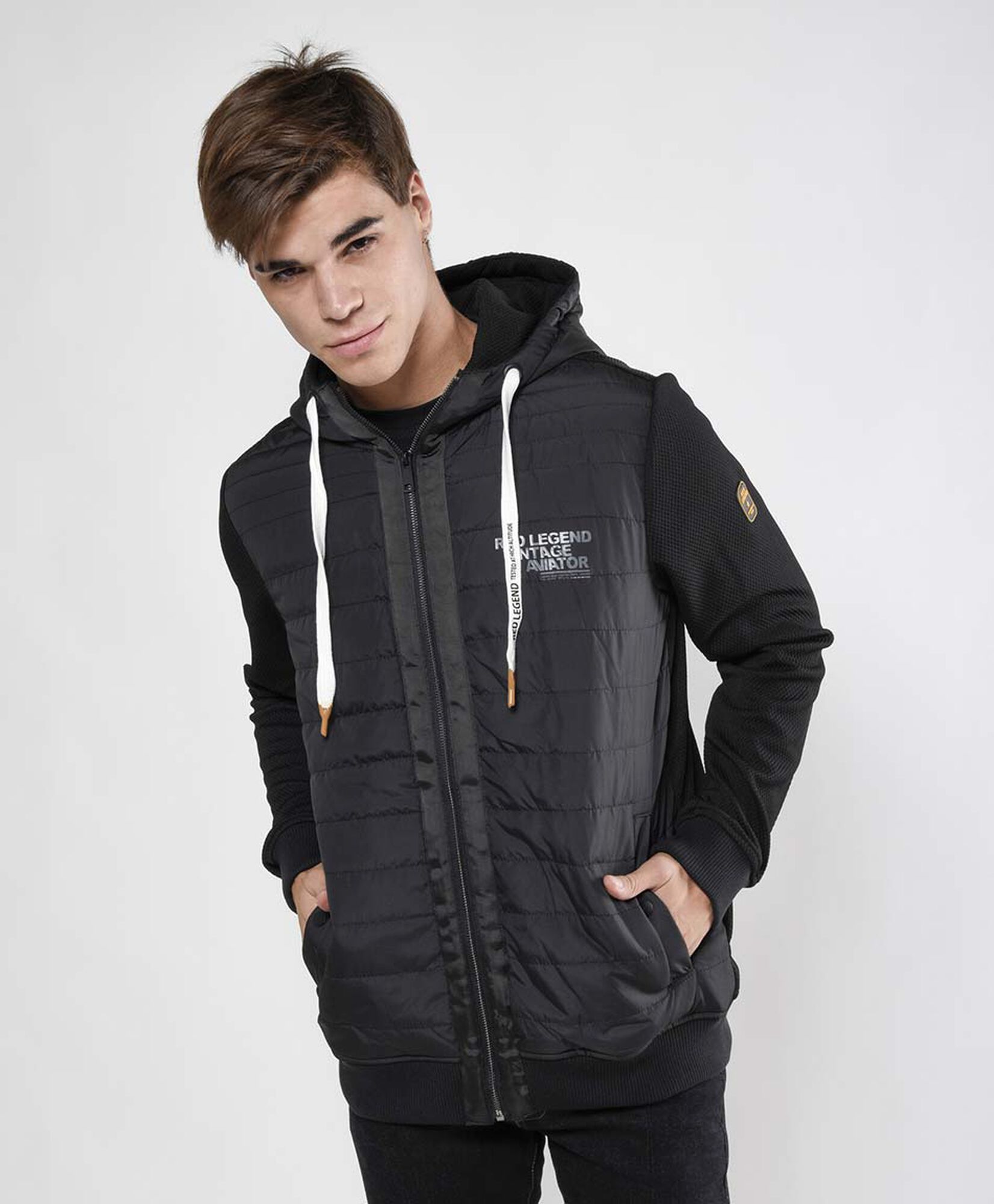Chaqueta hombre texturizado mix Chaqueta hombre texturizado mix