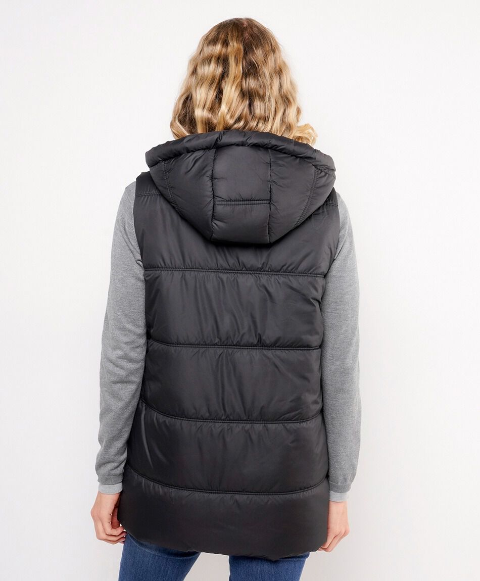 Parka mujer sin mangas cord&oacute;n