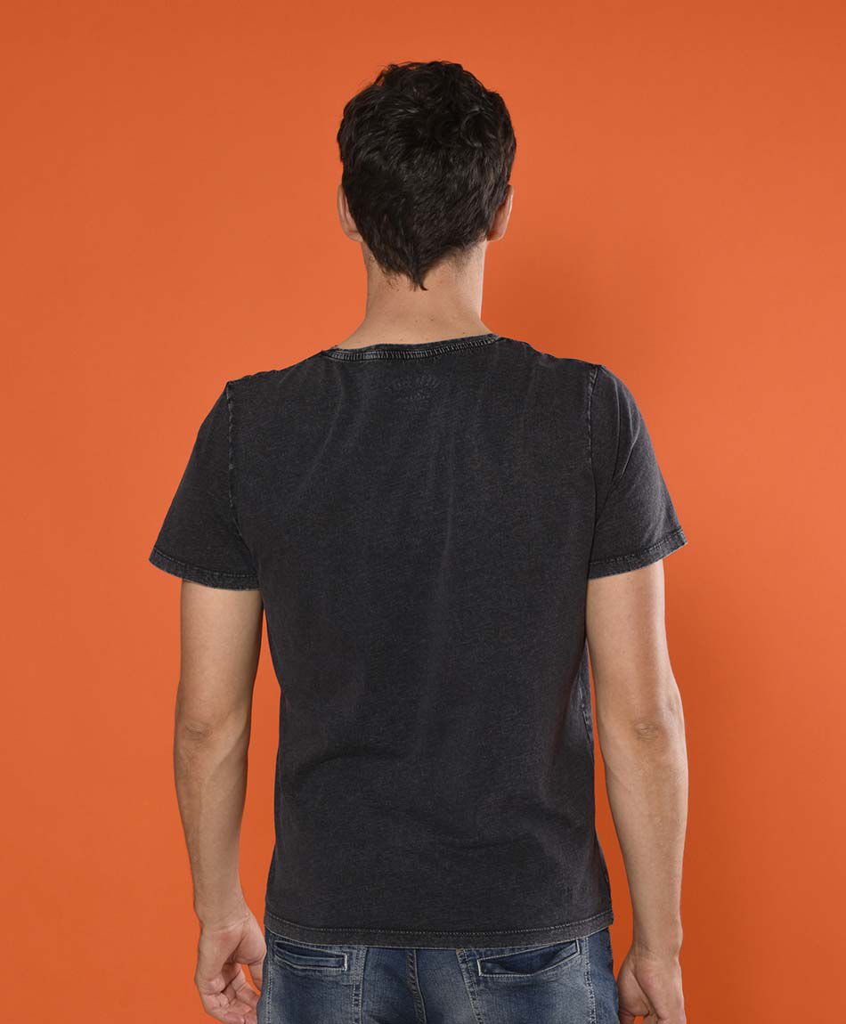 Polera manga corta cuello redondo